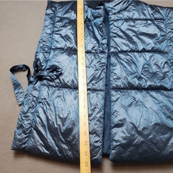 Anthropologie Pilcro Puffer Vest Blue Tie Sides quilted puffer one size - Picture 9 of 10